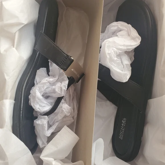 Michael Kors Black Sandals - Picture 3 of 4